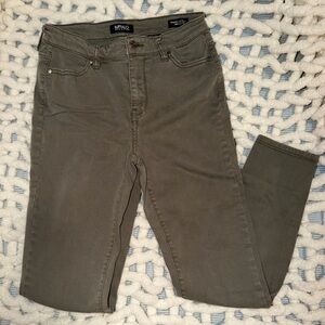 Buffalo David Bitton Olive Stretchy Skinny Jeans